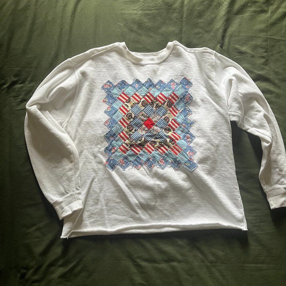 Handmade Quilt Sweatshirt